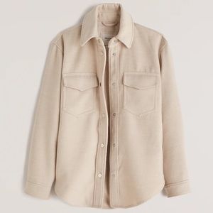 NEW A&F Cozy Shirt Jacket